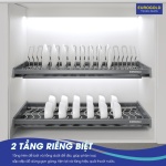 Giá Bát Cố Định Nan Oval EUROGOLD Inox SUS304 Cao Cấp 