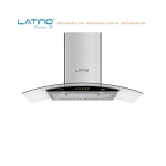 Máy Hút Mùi Latino LT-KC600C Kính Cong 60cm – Turbo 1200m³/h, Inox Cao Cấp, Phím Cơ 3 Cấp Độ