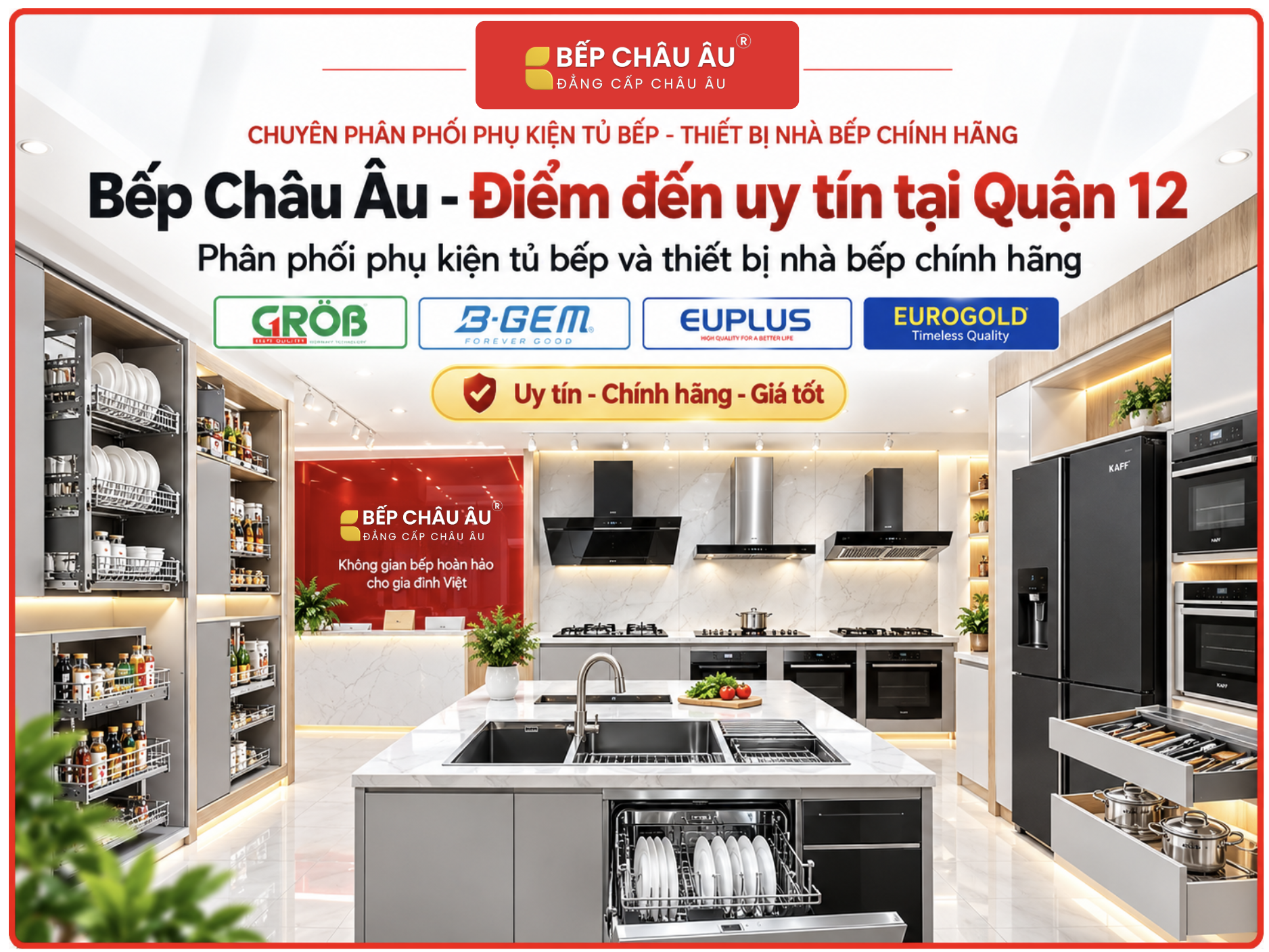 Phụ kiện nhà bếp Grob Euplus B-Gem Eurogold tại Bếp Châu Âu Quận 12