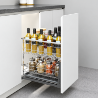 Giá Gia Vị Inox Nan Dẹt EUROGOLD EP046 – Ray Giảm Chấn, Khung Inox 304, Chống Rung