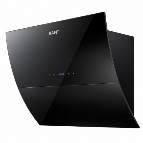 Máy Hút Mùi KAFF KF-LUX-AT70H-BK / AT90H-BK Kính Vát Cong Tự Động