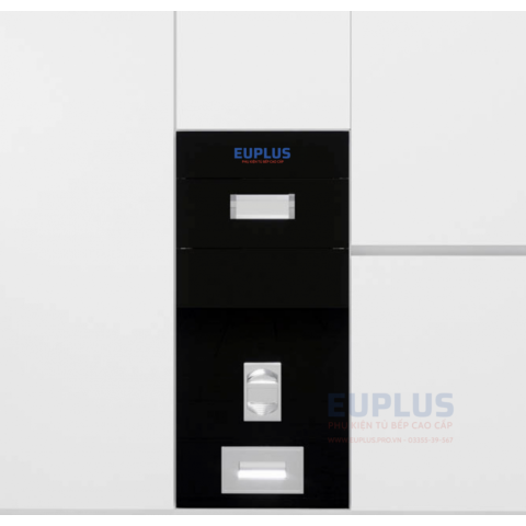 THÙNG GẠO EUPLUS B30 MẶT GƯƠNG TRẮNG - ĐEN