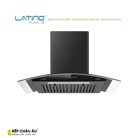Máy Hút Mùi Latino LT-KC700B Kính Cong 70cm – Turbo 1200m³/h, Phím Cơ 3 Cấp Độ, Kính Đen Sang Trọng
