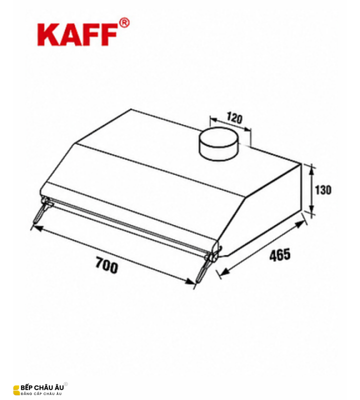 Máy Hút Mùi KAFF KF-S70HD 70cm – Màn Hình LCD, Turbin Đôi 700m³/h