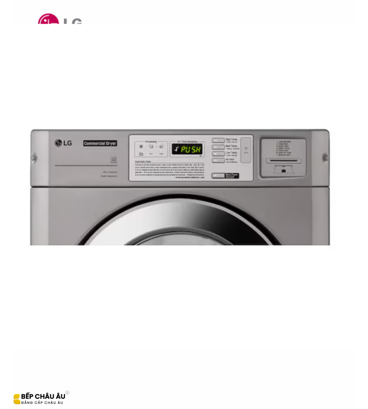Máy Sấy Công Nghiệp LG CDG27RUQES Giant Coin 10kg – Sấy Điện Thông Khí, Cảm Biến Độ Ẩm, Quản Lý Wi-Fi