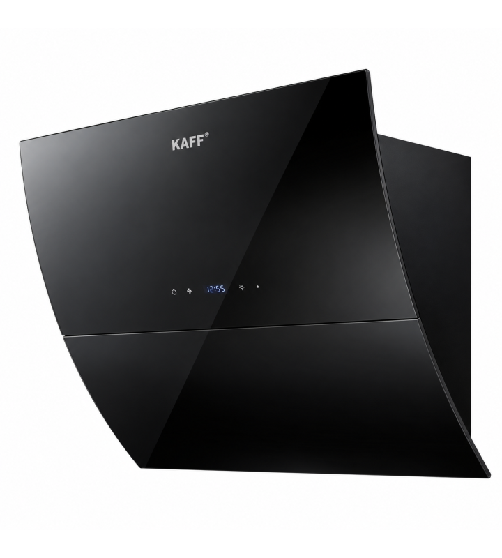 Máy Hút Mùi KAFF KF-LUX-AT70H-BK / AT90H-BK Kính Vát Cong Tự Động