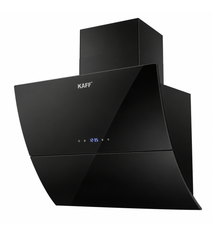 Máy Hút Mùi KAFF KF-LUX-AT70H-BK / AT90H-BK Kính Vát Cong Tự Động