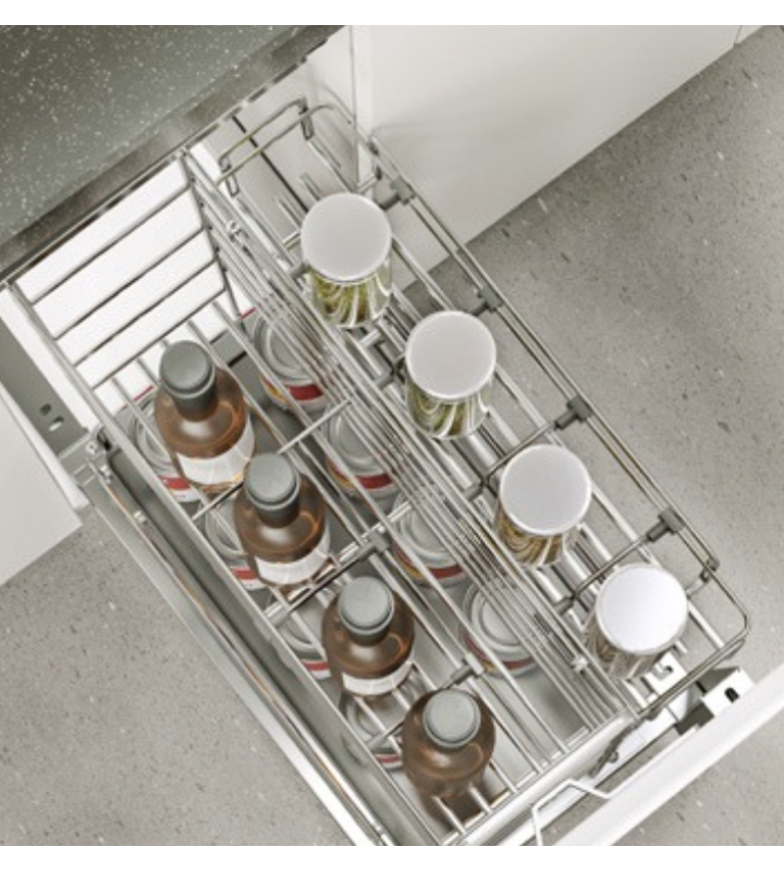 Giá Gia Vị Nan Oval EUROGOLD Inox 304 – Ray Giảm Chấn