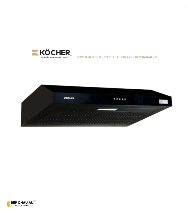 Máy Hút Mùi Kocher K-6070V Cổ Điển Âm Tủ 70cm – Công Suất Hút 900m³/h, Motor 120W, Siêu Êm 38dBA