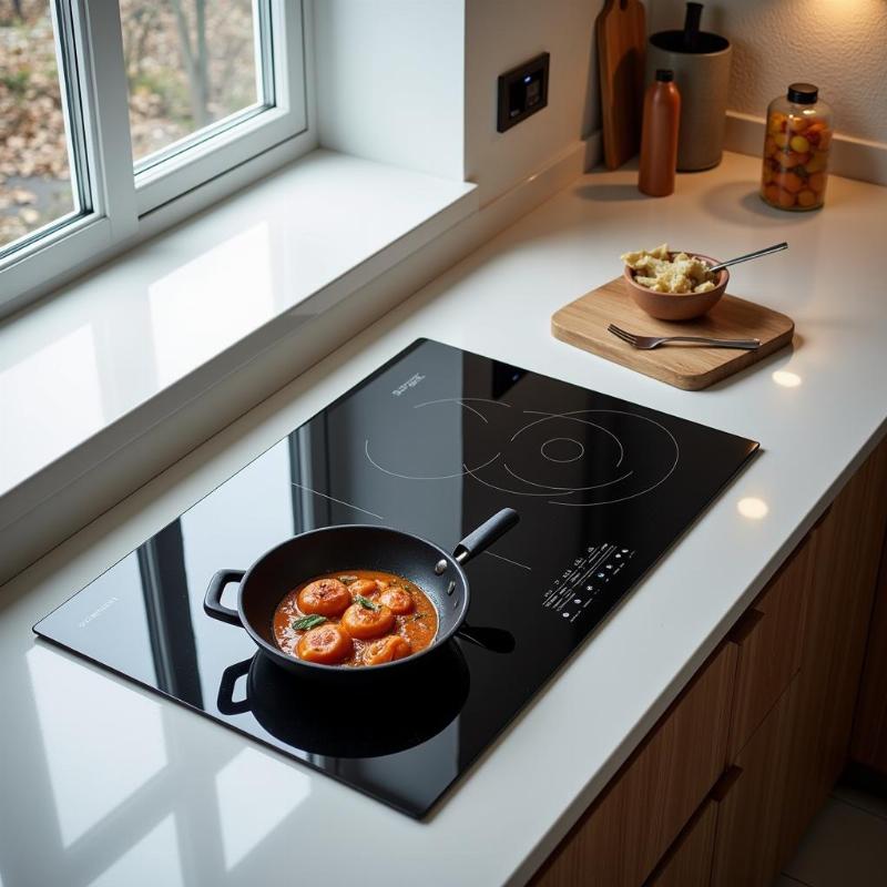 Bếp từ hai l&ograve; kiểu d&aacute;ng hiện đại mang lại sự tinh tế v&agrave; tiện nghi cho kh&ocirc;ng gian bếp