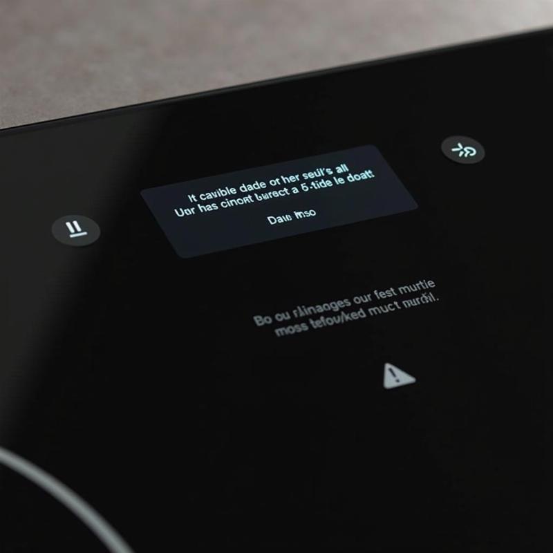 Bếp từ kh&ocirc;ng hoạt động v&agrave; b&aacute;o lỗi tr&ecirc;n m&agrave;n h&igrave;nh điều khiển