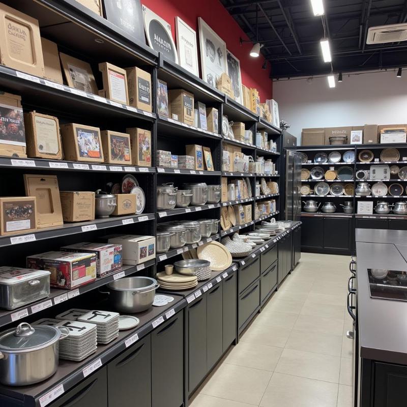 Cửa h&agrave;ng b&aacute;n linh kiện bếp từ uy t&iacute;n, được sắp xếp r&otilde; r&agrave;ng v&agrave; c&oacute; đầy đủ thương hiệu lớn