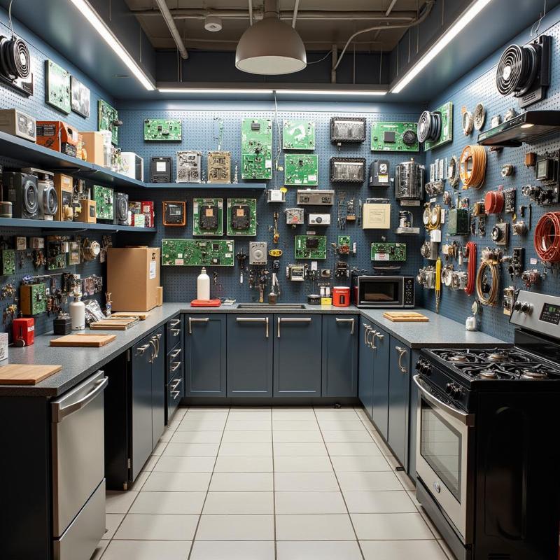 H&igrave;nh ảnh cửa h&agrave;ng linh kiện điện tử bếp từ