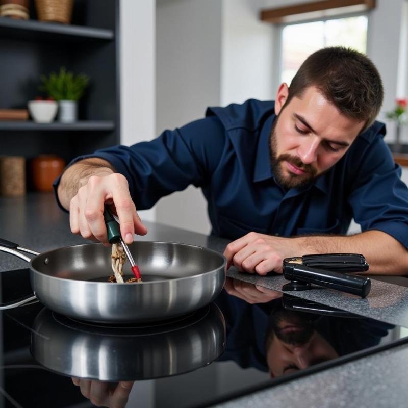 Kỹ thuật vi&ecirc;n kiểm tra linh kiện bếp từ