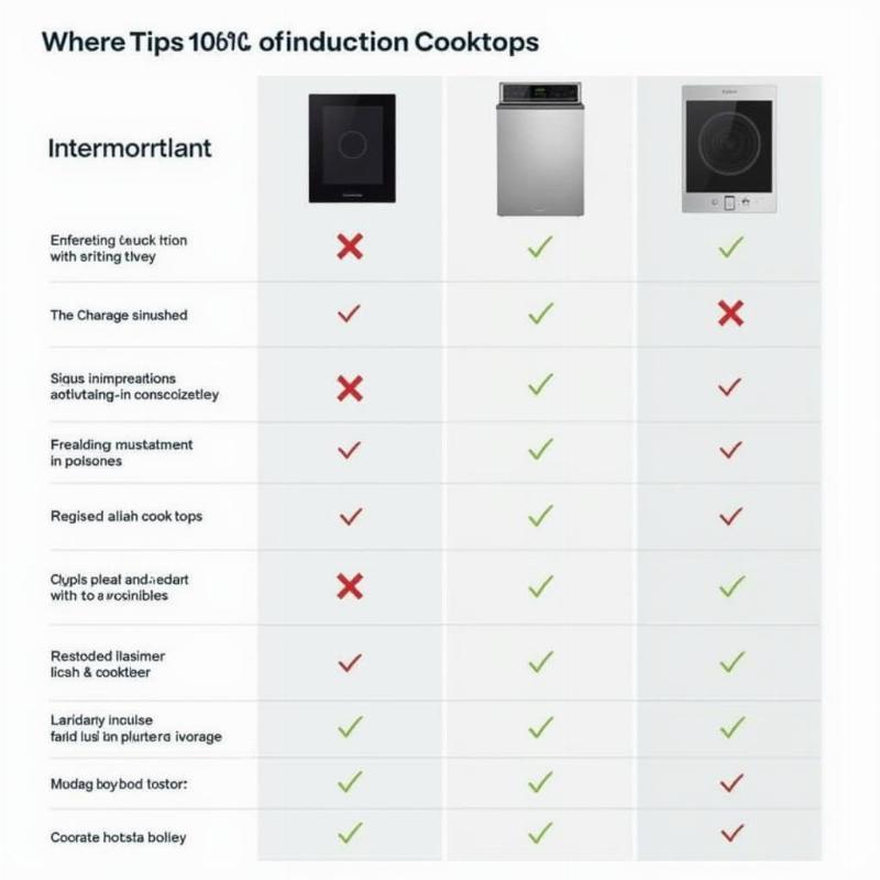 So s&aacute;nh c&aacute;c loại bếp từ với nhau