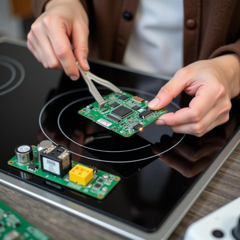 Qu&aacute; tr&igrave;nh thay thế bo mạch bếp từ tại nh&agrave; với c&aacute;c dụng cụ chuy&ecirc;n dụng