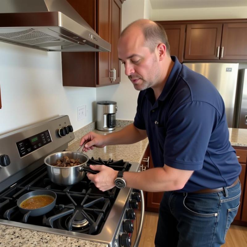 Thợ sửa bếp từ chuy&ecirc;n nghiệp tại nh&agrave;