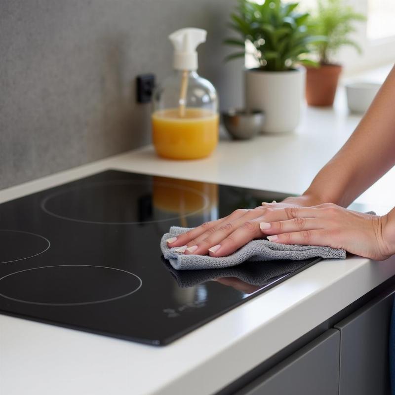 Vệ sinh đ&uacute;ng c&aacute;ch gi&uacute;p gia tăng tuổi thọ bếp từ EuroKera nhiều năm