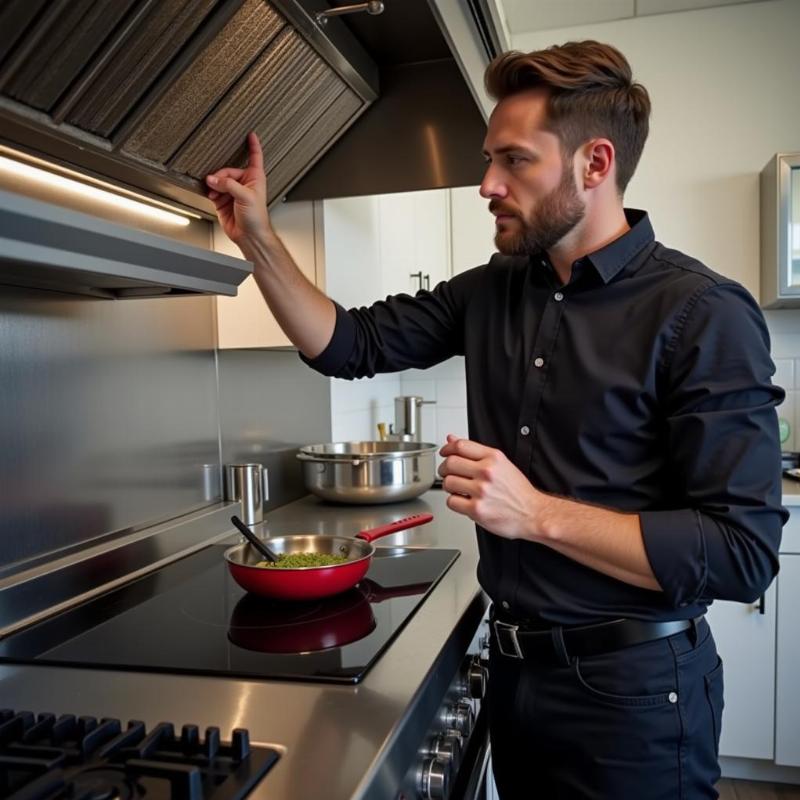 Vệ sinh quạt l&agrave;m m&aacute;t bếp từ để loại bỏ tiếng k&ecirc;u to.